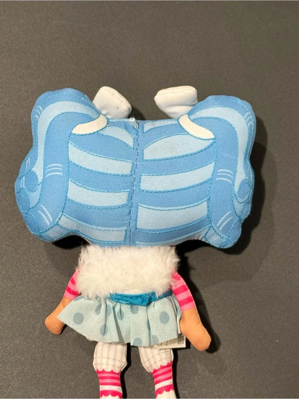 Lalaloopsy Doll Blue Hair Mittens Fluff N Stuff cloth Button Eyes